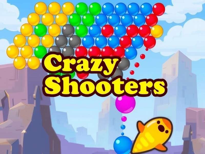 Bubble Shooter Crazy Games – colourful bubbles and game interface