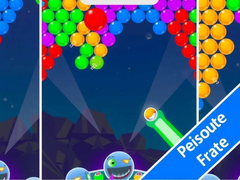 Bubble Shooter India - Jeux Gratuit Bubble Shooter gameplay with colorful bubbles